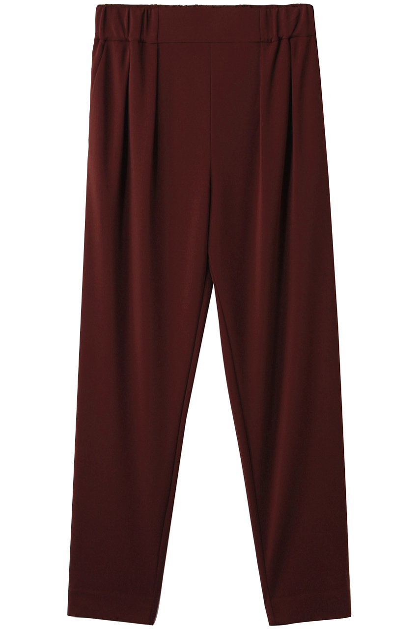 three dots ツータックパンツ (ディープボルドー, M) スリードッツ ELLE SHOP three dots ツータックパンツ (ディープボルドー, M) スリードッツ ELLE SHOP
