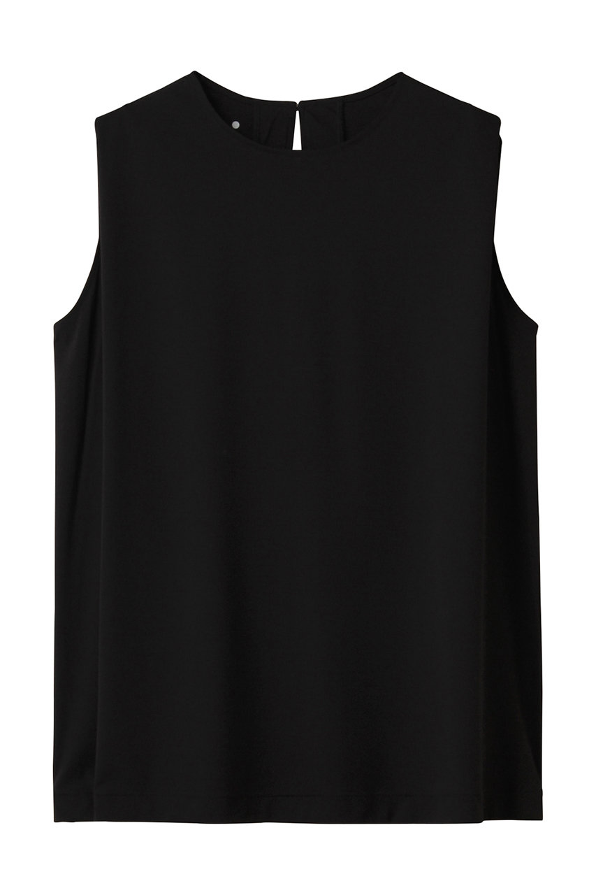 three dots プレミアムシャツ ジャージースリーブレス (ブラック, S) スリードッツ ELLE SHOP three dots プレミアムシャツ ジャージースリーブレス (ブラック, S) スリードッツ ELLE SHOP