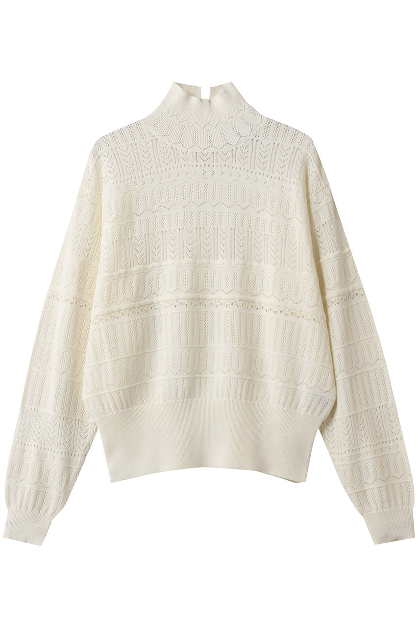 three dots メリノスーパーファイン Vネック (オフホワイト, S) スリードッツ ELLE SHOP three dots メリノスーパーファイン Vネック (オフホワイト, S) スリードッツ ELLE SHOP