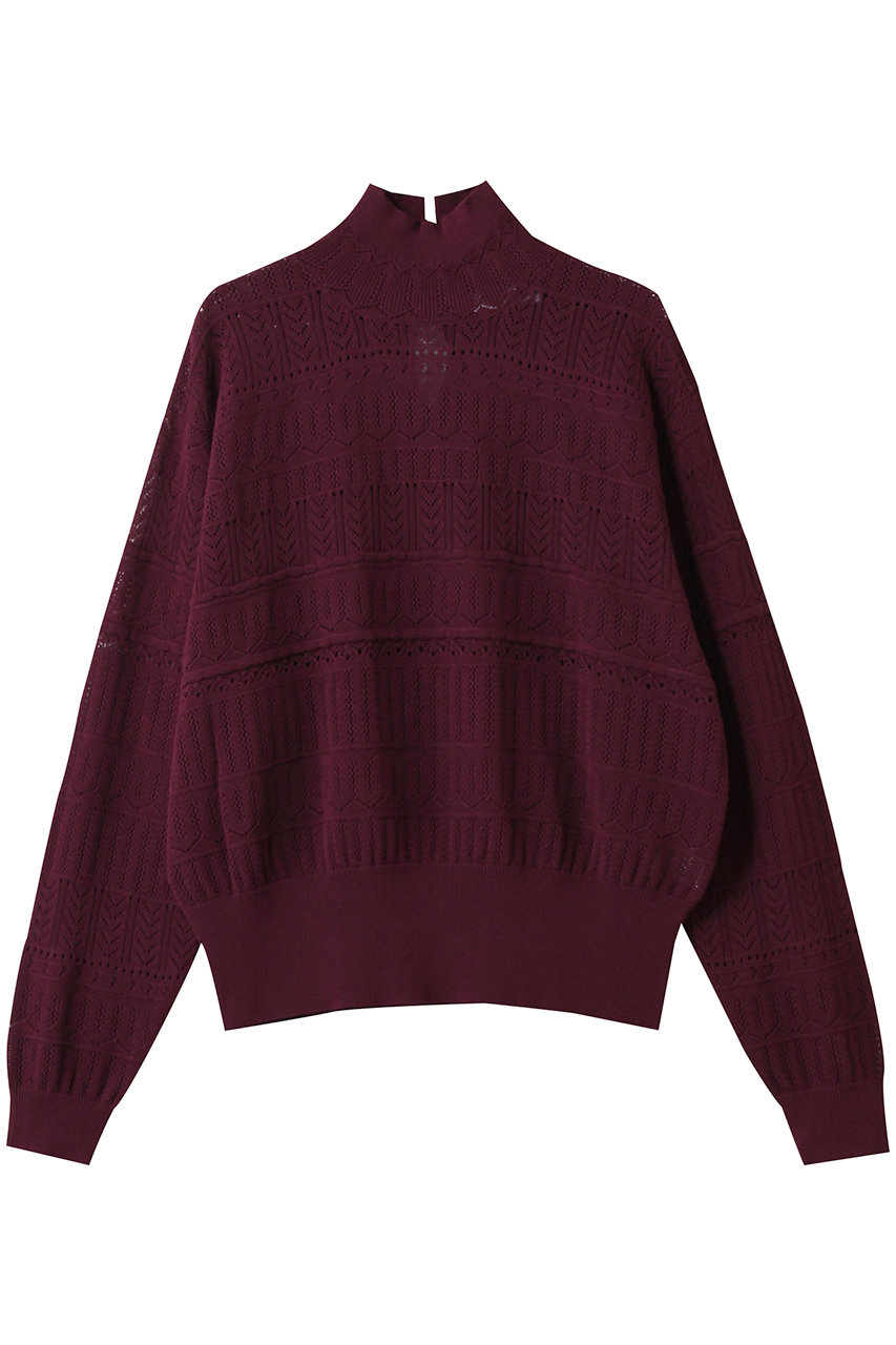 three dots メリノスーパーファイン Vネック (ボルドー, S) スリードッツ ELLE SHOP three dots メリノスーパーファイン Vネック (ボルドー, S) スリードッツ ELLE SHOP