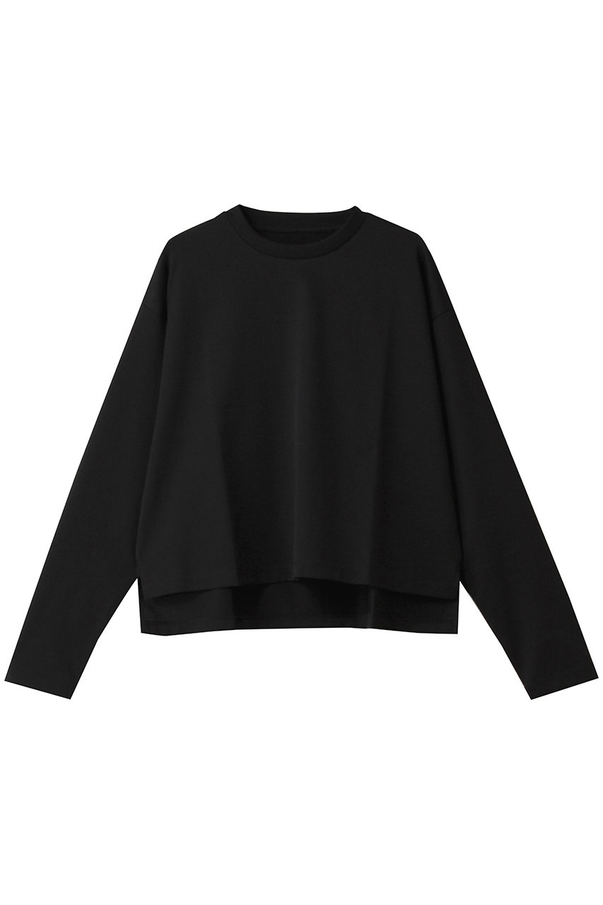 three dots シルキーコットン ライトロングスリーブ (ブラック, S) スリードッツ ELLE SHOP three dots シルキーコットン ライトロングスリーブ (ブラック, S) スリードッツ ELLE SHOP