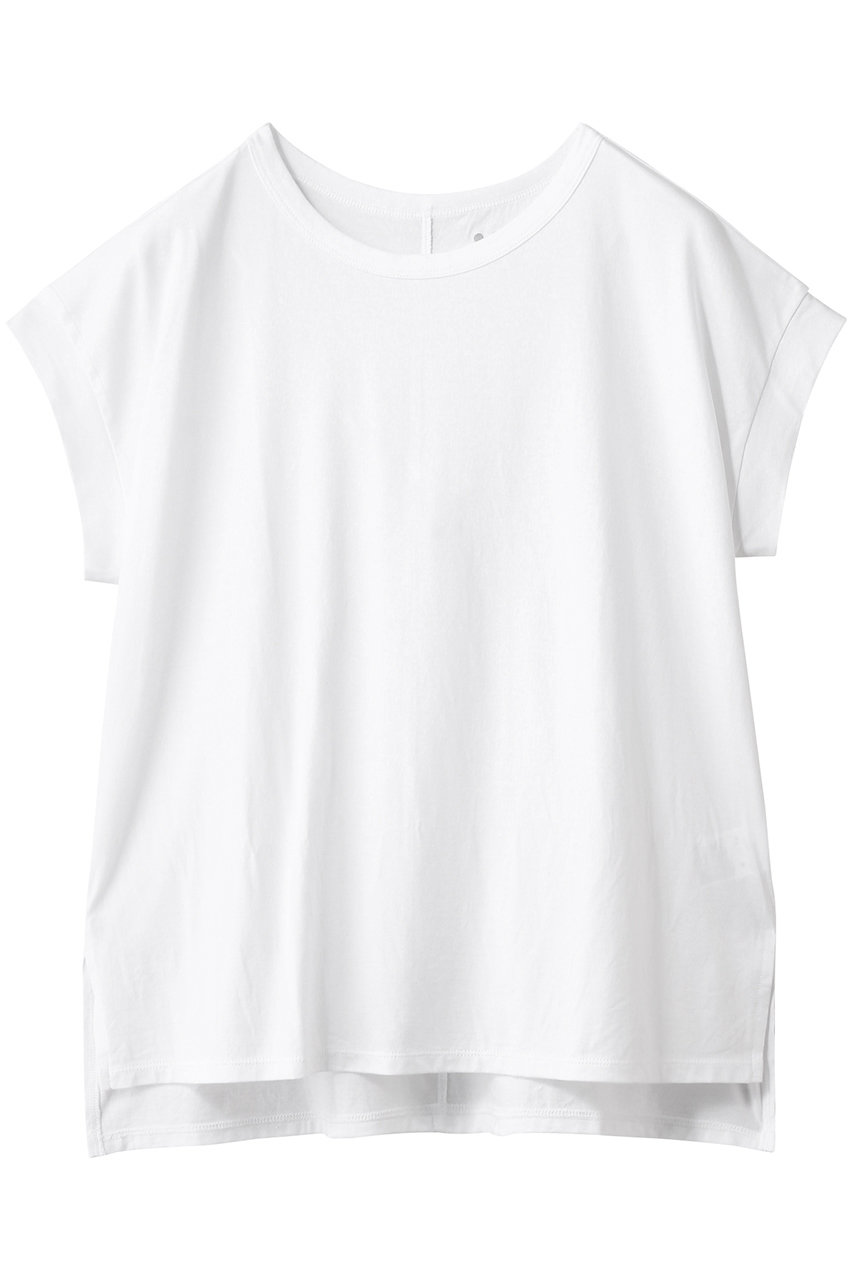 three dots ロングステープルヤーンTシャツ (ホワイト, S) スリードッツ ELLE SHOP three dots ロングステープルヤーンTシャツ (ホワイト, S) スリードッツ ELLE SHOP