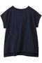 ロングステープルヤーンTシャツ スリードッツ/three dots ネイビー