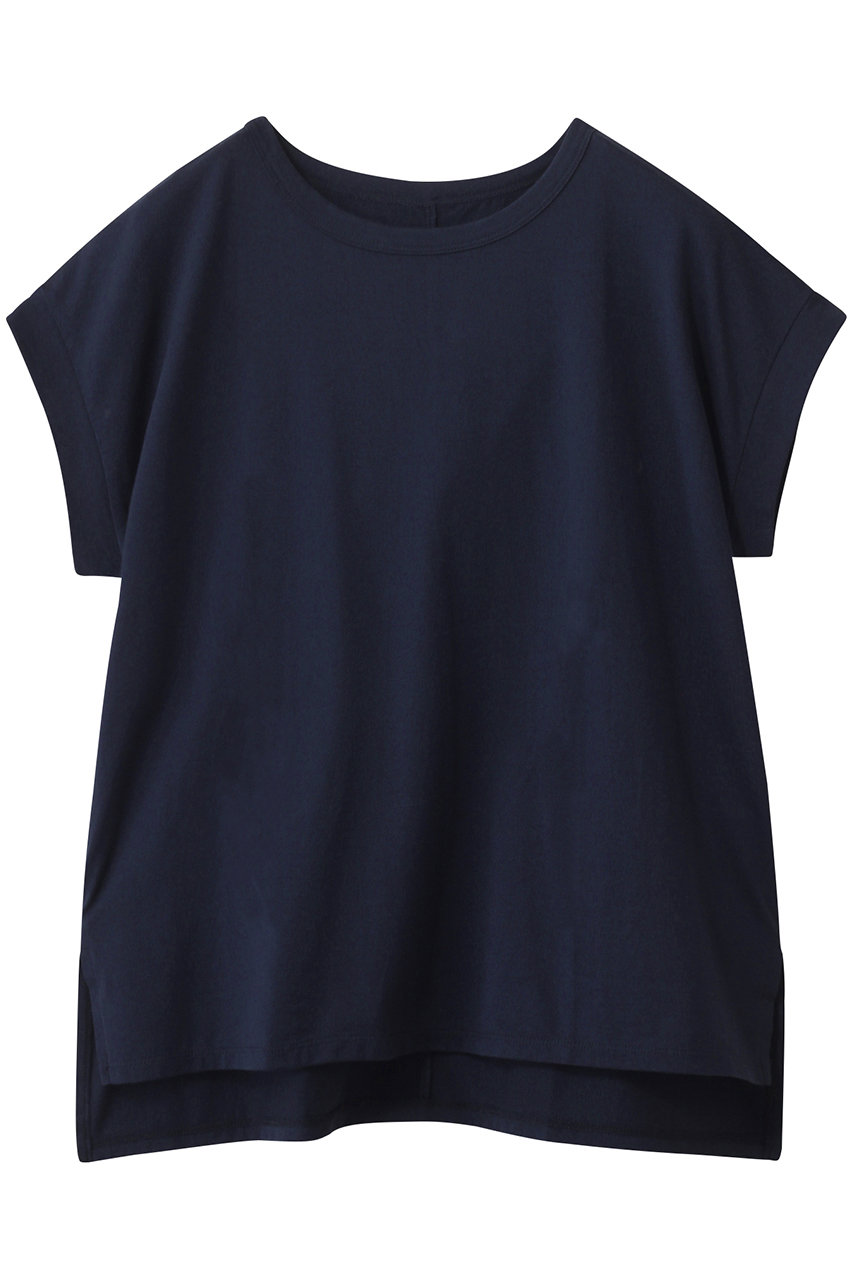 three dots ロングステープルヤーンTシャツ (ネイビー, S) スリードッツ ELLE SHOP three dots ロングステープルヤーンTシャツ (ネイビー, S) スリードッツ ELLE SHOP