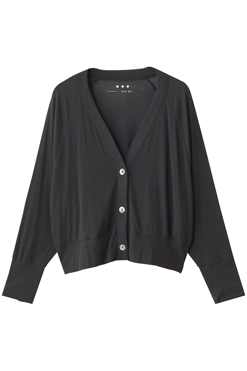 three dots ソフトシースルー カーディガン (チャコール, S) スリードッツ ELLE SHOP three dots ソフトシースルー カーディガン (チャコール, S) スリードッツ ELLE SHOP