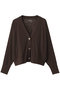 ソフトシースルー カーディガン スリードッツ/three dots ブラウン