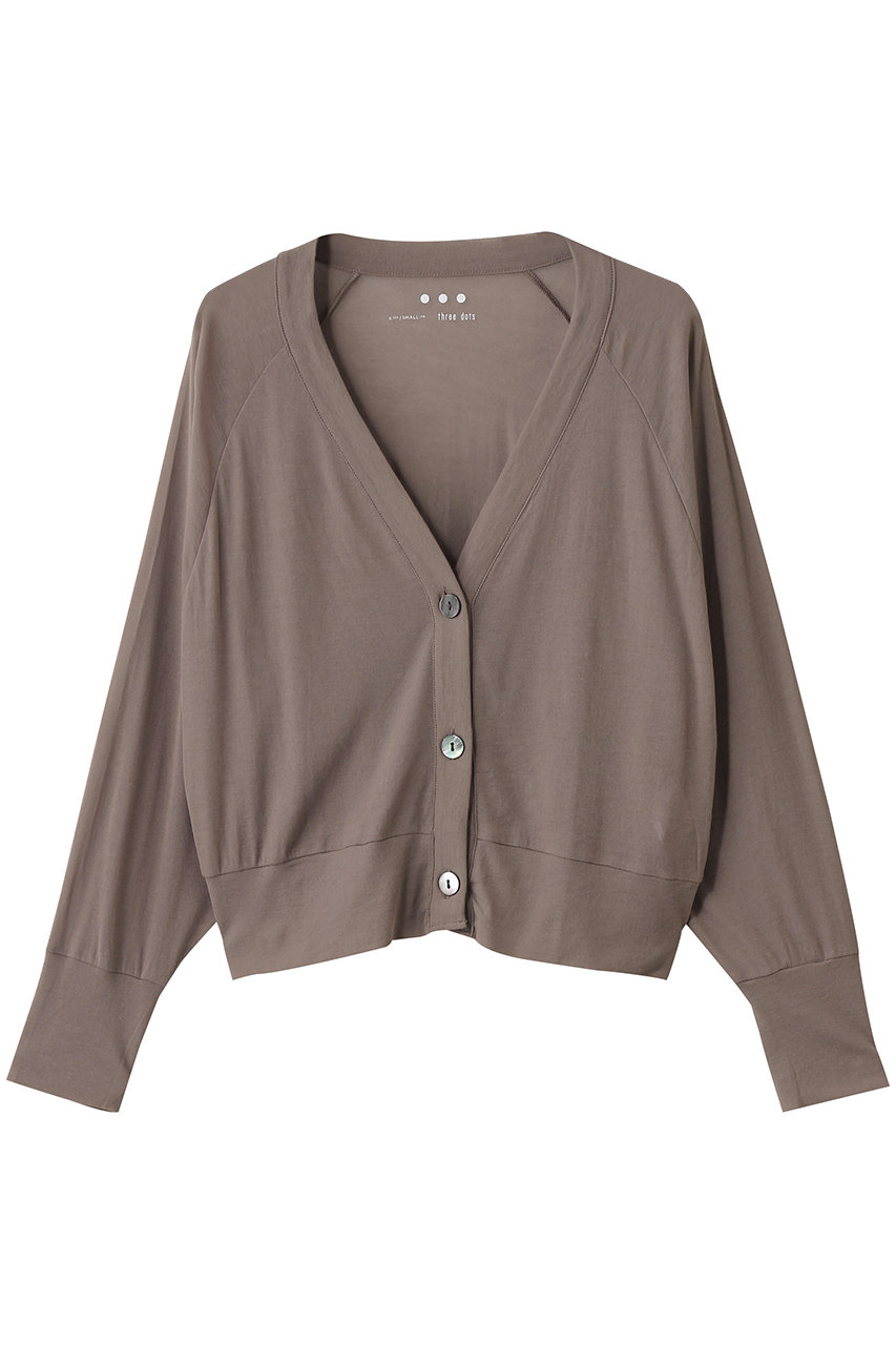 three dots ソフトシースルー カーディガン (ダークベージュ, S) スリードッツ ELLE SHOP three dots ソフトシースルー カーディガン (ダークベージュ, S) スリードッツ ELLE SHOP