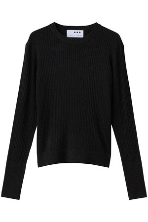 スリードッツ/three dotsの【ラメニット】リュクスセーター リブニットTEE(110300/110301)