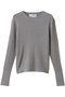 【ラメニット】リュクスセーター リブニットTEE スリードッツ/three dots グレー