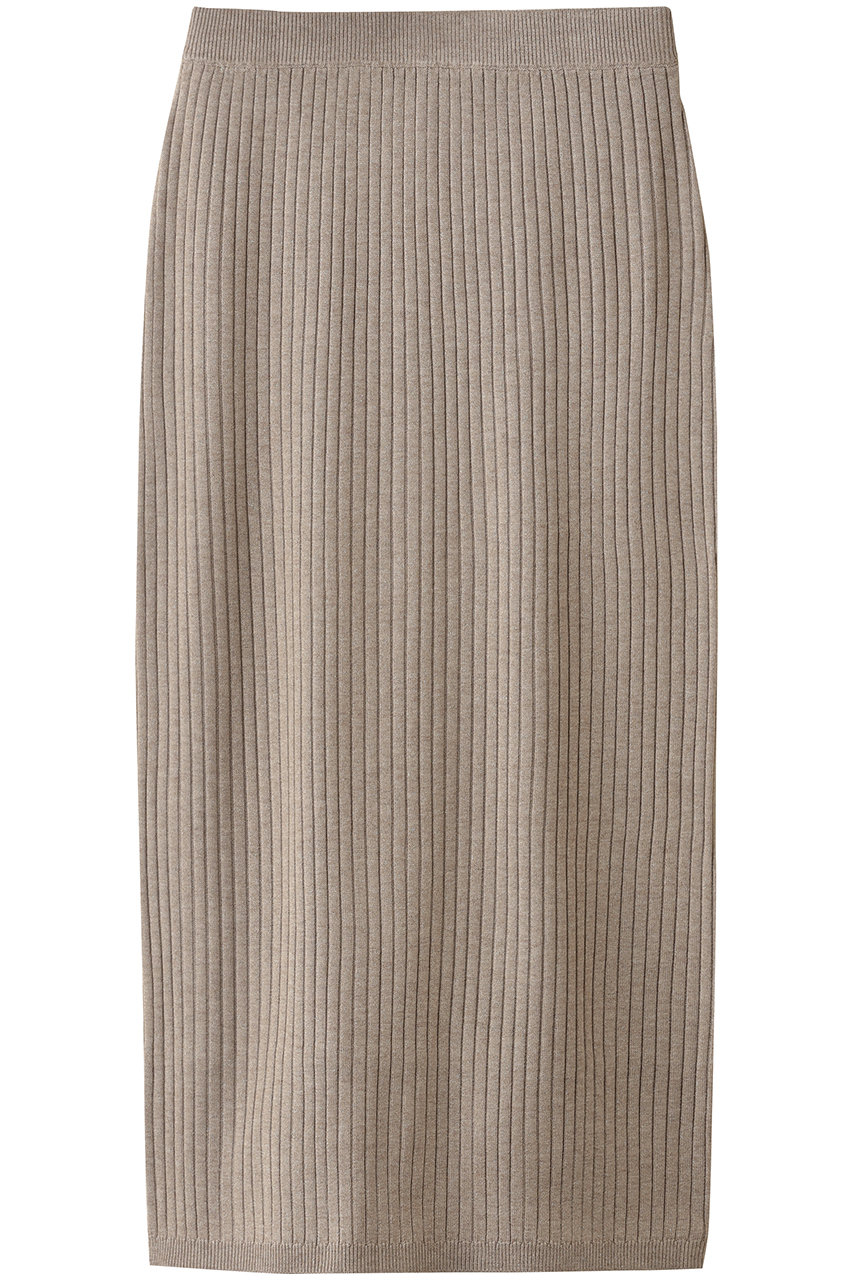 three dots 【ラメニット】リュクスセーター リブスカート (ベージュ, S) スリードッツ ELLE SHOP three dots 【ラメニット】リュクスセーター リブスカート (ベージュ, S) スリードッツ ELLE SHOP
