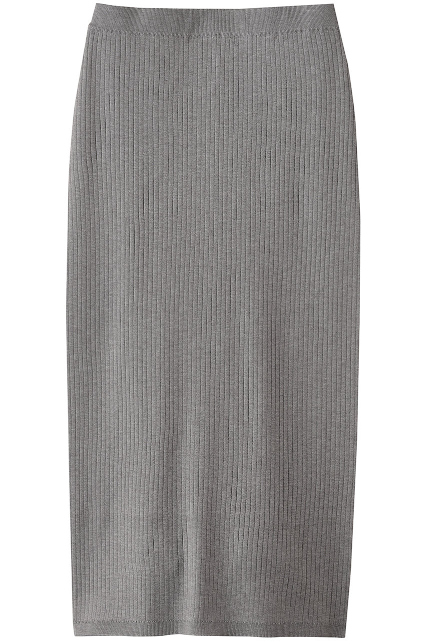 three dots リュクスセーター リブスカート (グレー, S) スリードッツ ELLE SHOP three dots リュクスセーター リブスカート (グレー, S) スリードッツ ELLE SHOP