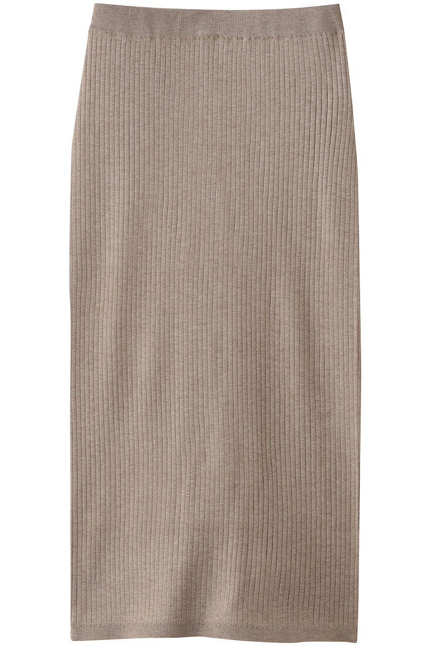 three dots リュクスセーター リブスカート (ベージュ, S) スリードッツ ELLE SHOP three dots リュクスセーター リブスカート (ベージュ, S) スリードッツ ELLE SHOP