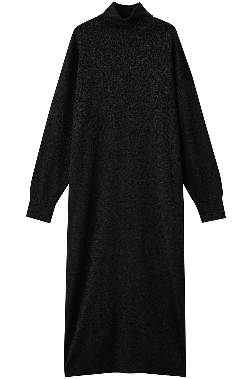 three dots 【ラメニット】リュクスセーター ドレス (ブラック, S) スリードッツ ELLE SHOP three dots 【ラメニット】リュクスセーター ドレス (ブラック, S) スリードッツ ELLE SHOP