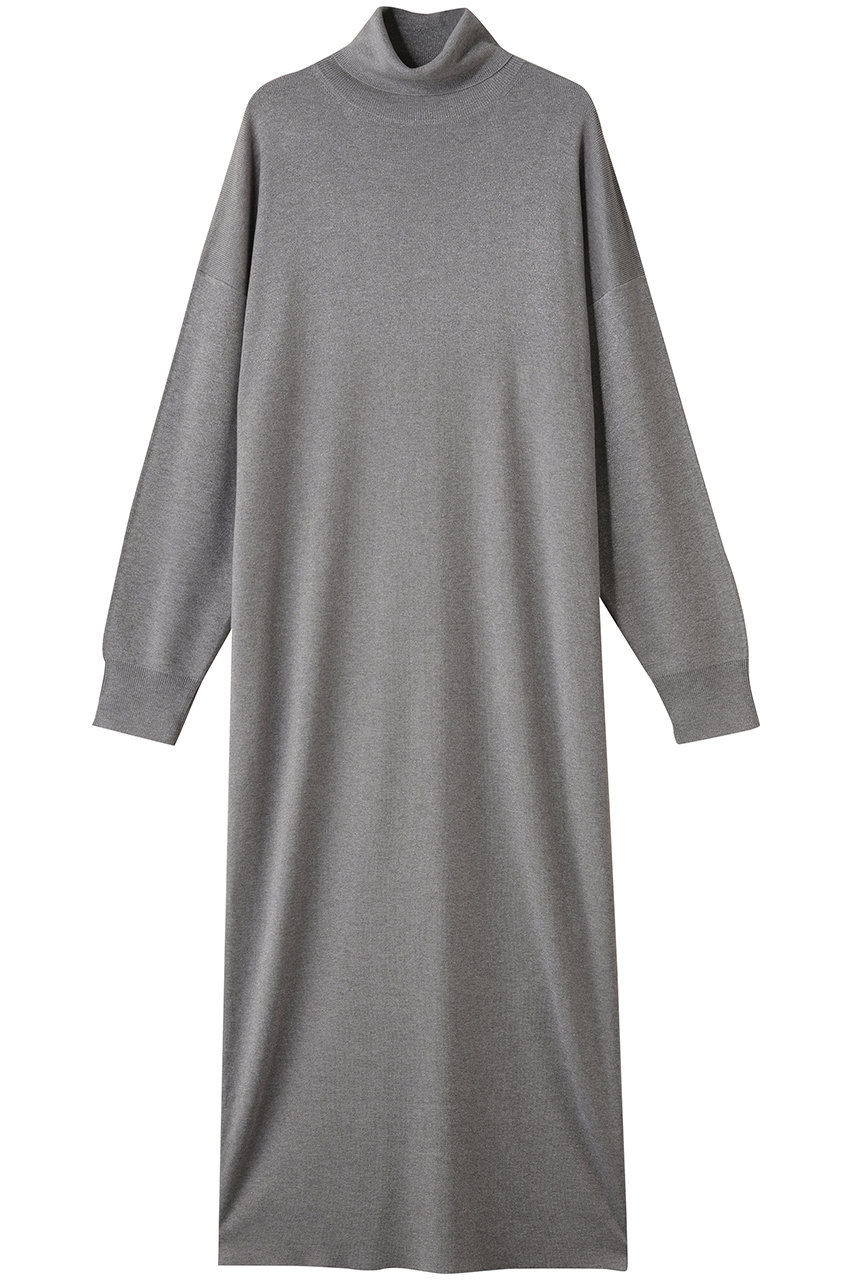 three dots 【ラメニット】リュクスセーター ドレス (グレー, M) スリードッツ ELLE SHOP three dots 【ラメニット】リュクスセーター ドレス (グレー, M) スリードッツ ELLE SHOP