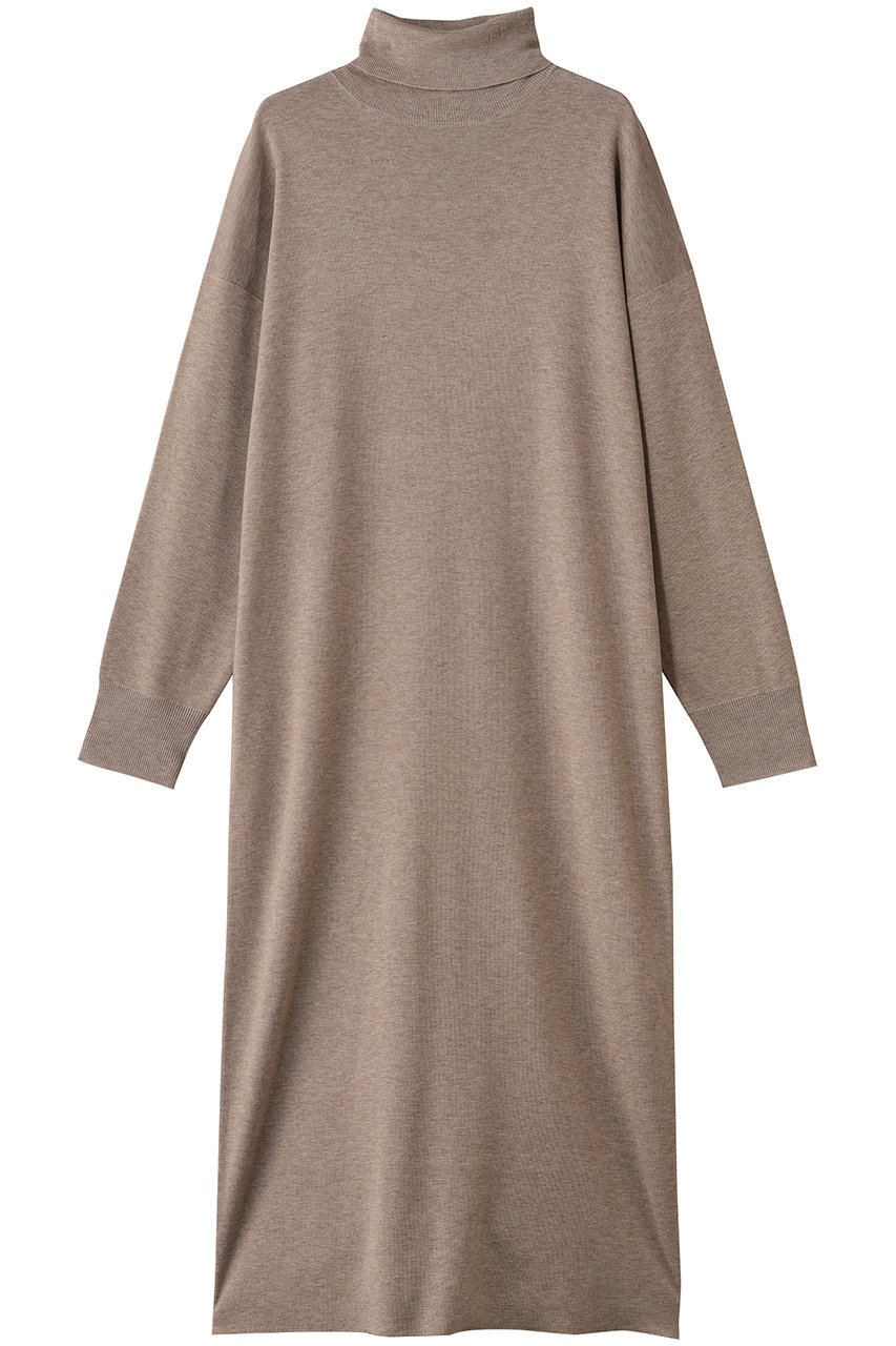 three dots リュクスセーター ドレス (ベージュ, S) スリードッツ ELLE SHOP three dots リュクスセーター ドレス (ベージュ, S) スリードッツ ELLE SHOP