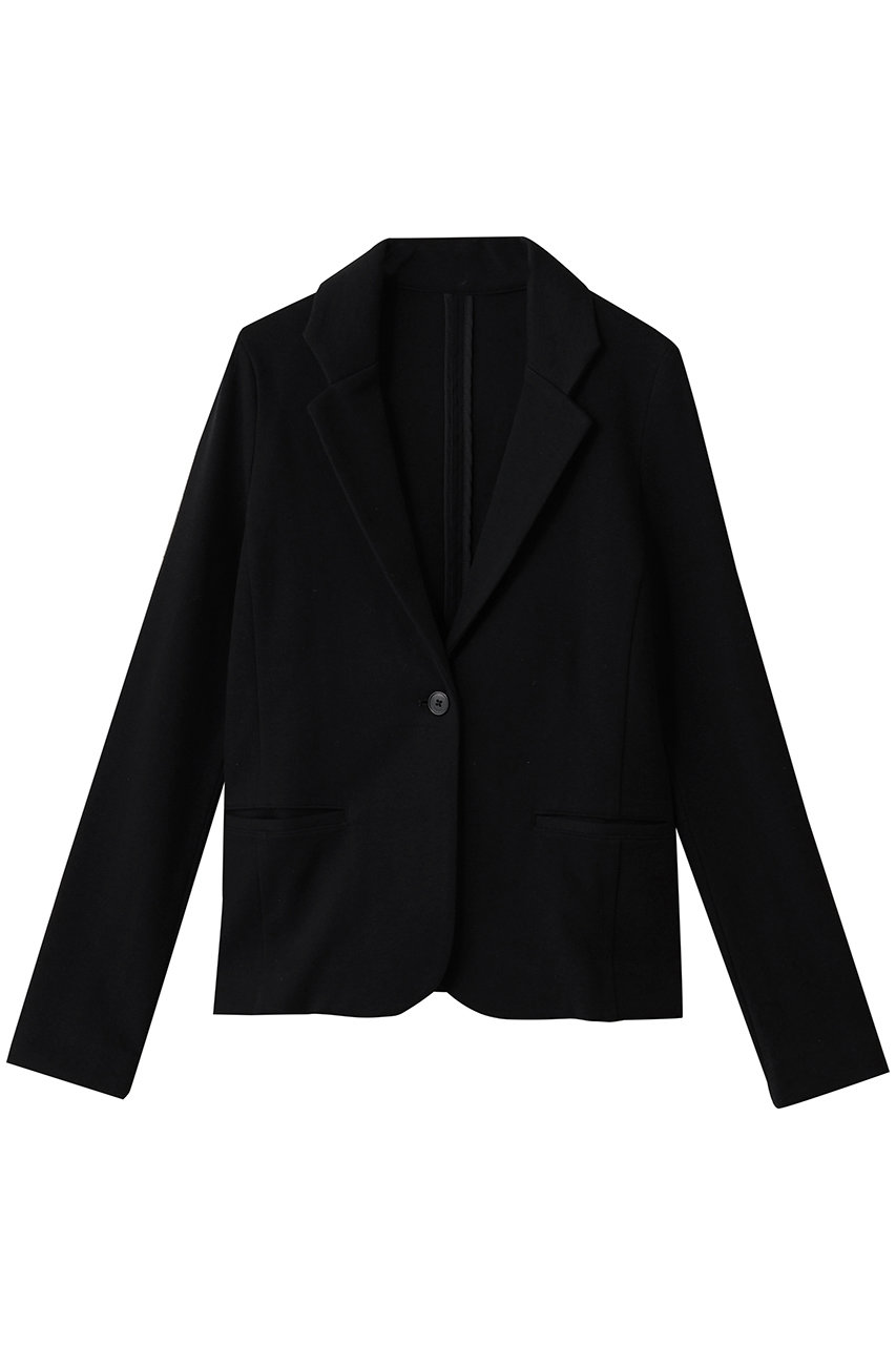 three dots ストレッチポンチ ジャケット (ブラック, S) スリードッツ ELLE SHOP