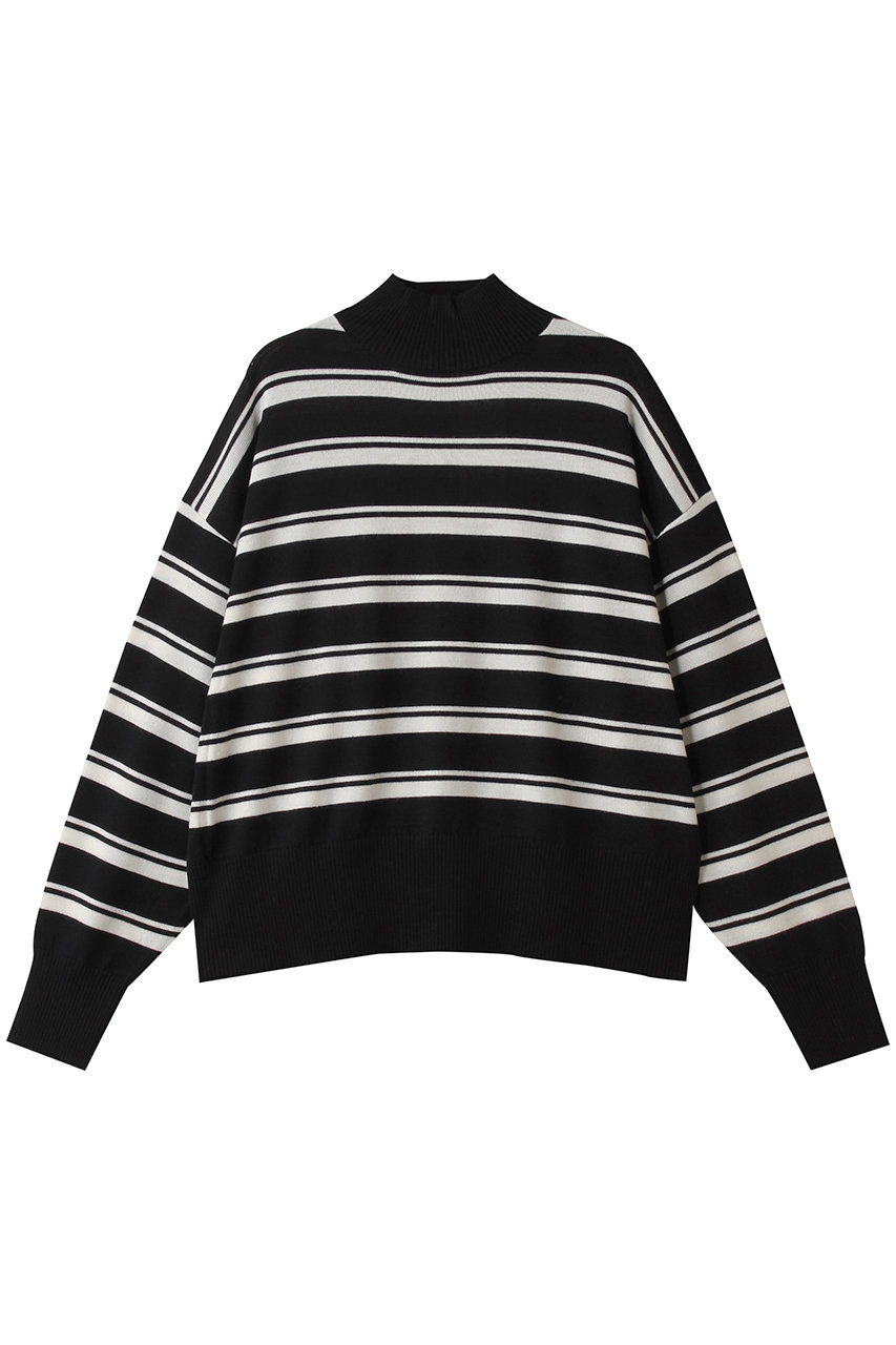 スリードッツ/three dotsのウールアウトフィット タートル(オフホワイト/ブラック/IU222Y)