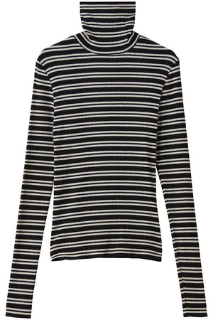 スリードッツ/three dotsのシルクカシミヤ タートルネック(110100/110103)