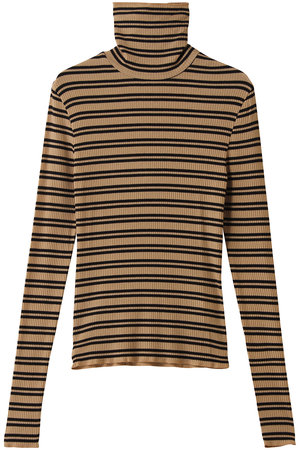 スリードッツ/three dotsのシルクカシミヤ タートルネック(110100/110103)