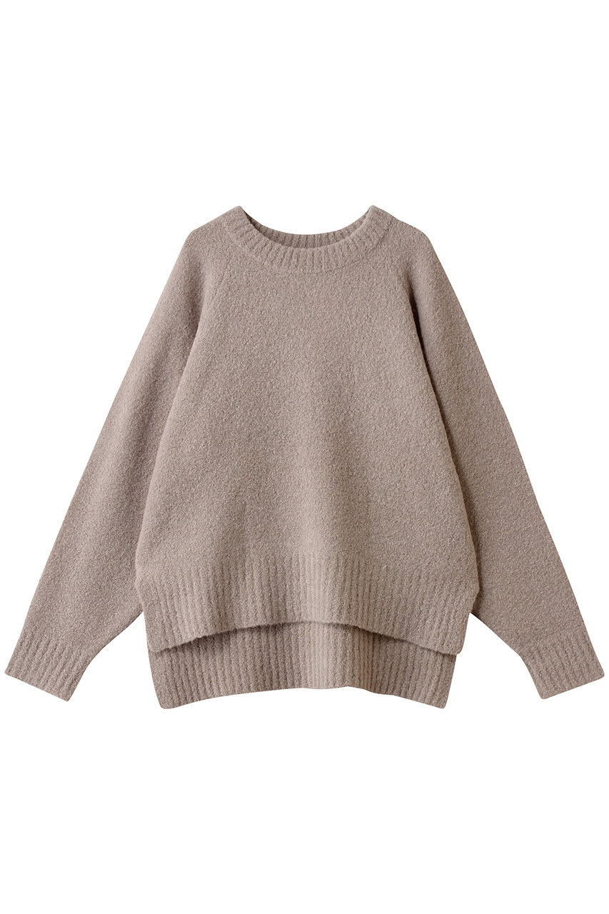 スリードッツ/three dotsのミニブークレートップ(グレーベージュ/MN2001Y)