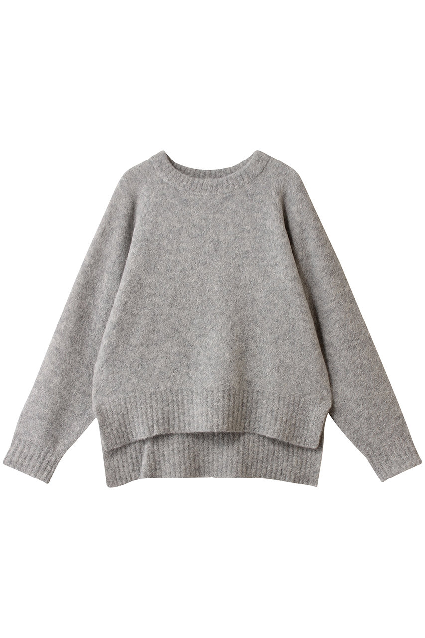 スリードッツ/three dotsのミニブークレートップ(メランジグレー/MN2001Y)