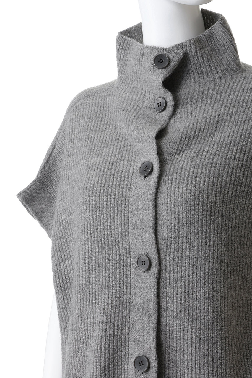 美品 スリードッツ ニットベスト レディース SIZE S three dots three dots - スリードッツ プードルボアフーディーベスト レディース