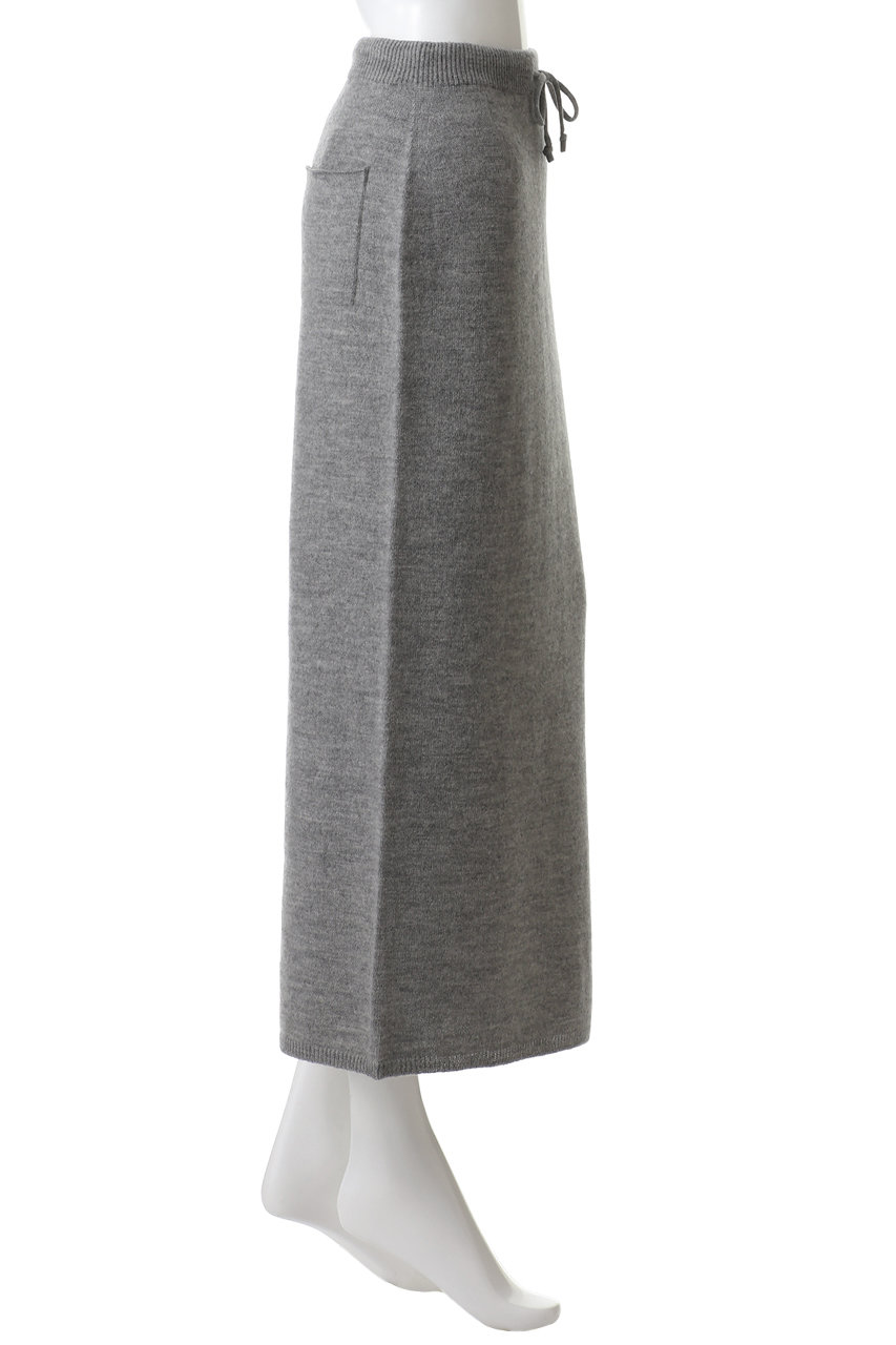 美品　スリードッツ　wooloutfitシリーズ　ニットスカート　グレー 美品 スリードッツ wooloutfitシリーズ ニットスカート グレー