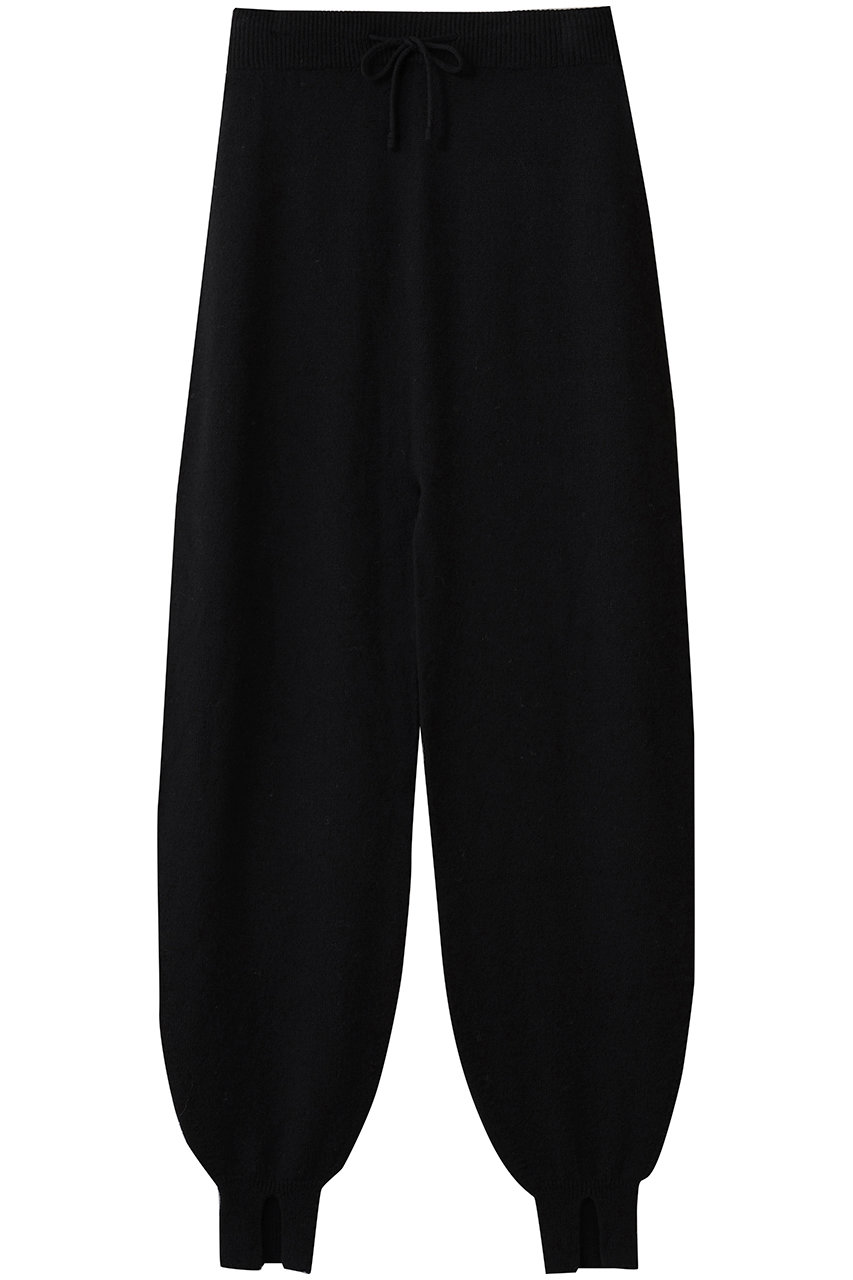 three dots ウールカシミヤ パンツ (ブラック, S) スリードッツ ELLE SHOP