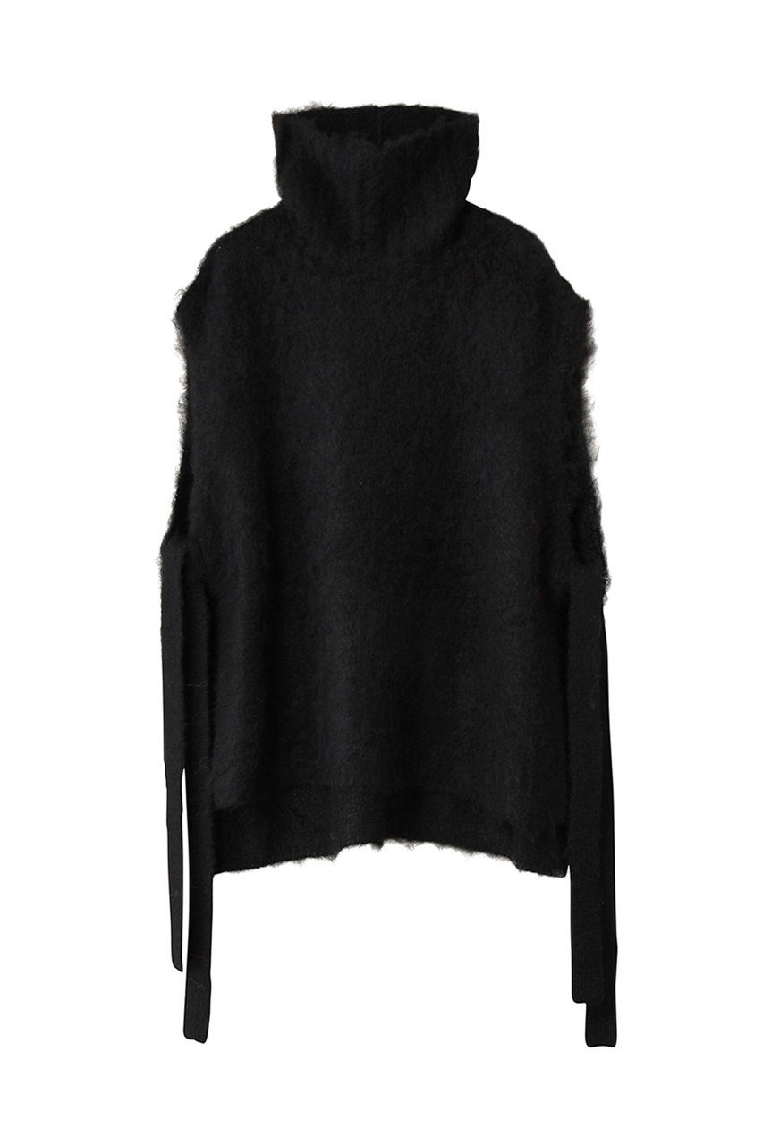 three dots(スリードッツ)｜キャンディークラウド ベスト/ブラック の