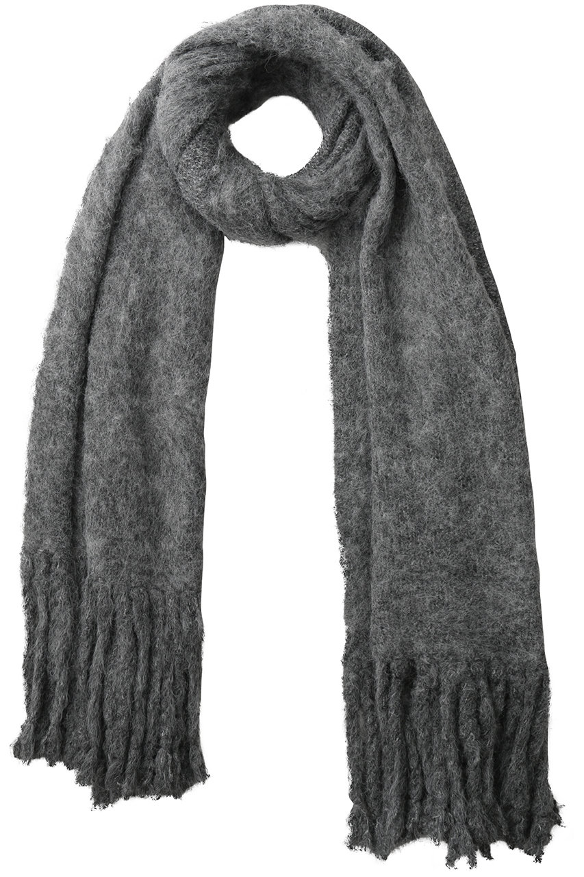 three dots キャンディークラウド マフラー (グレー, F) スリードッツ ELLE SHOP