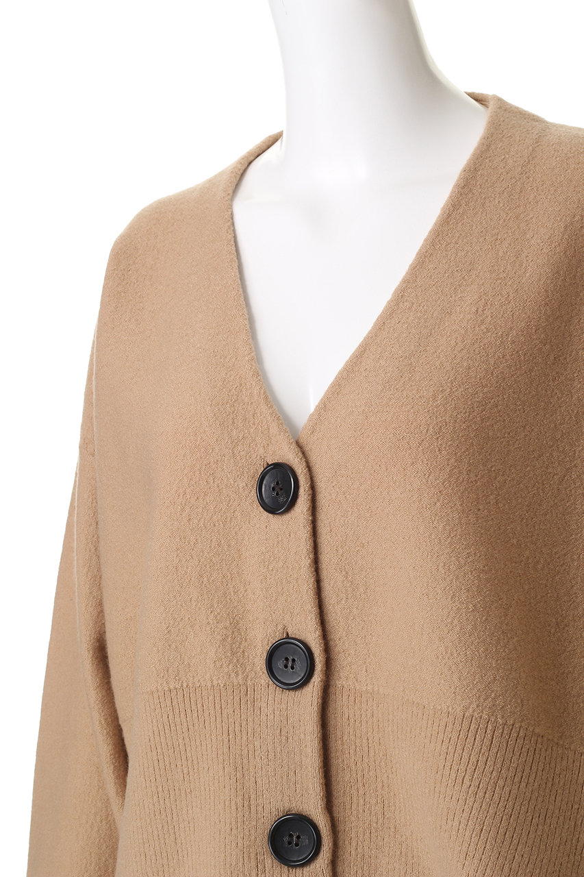 three dots(スリードッツ)｜フェルトセーター カーディガン