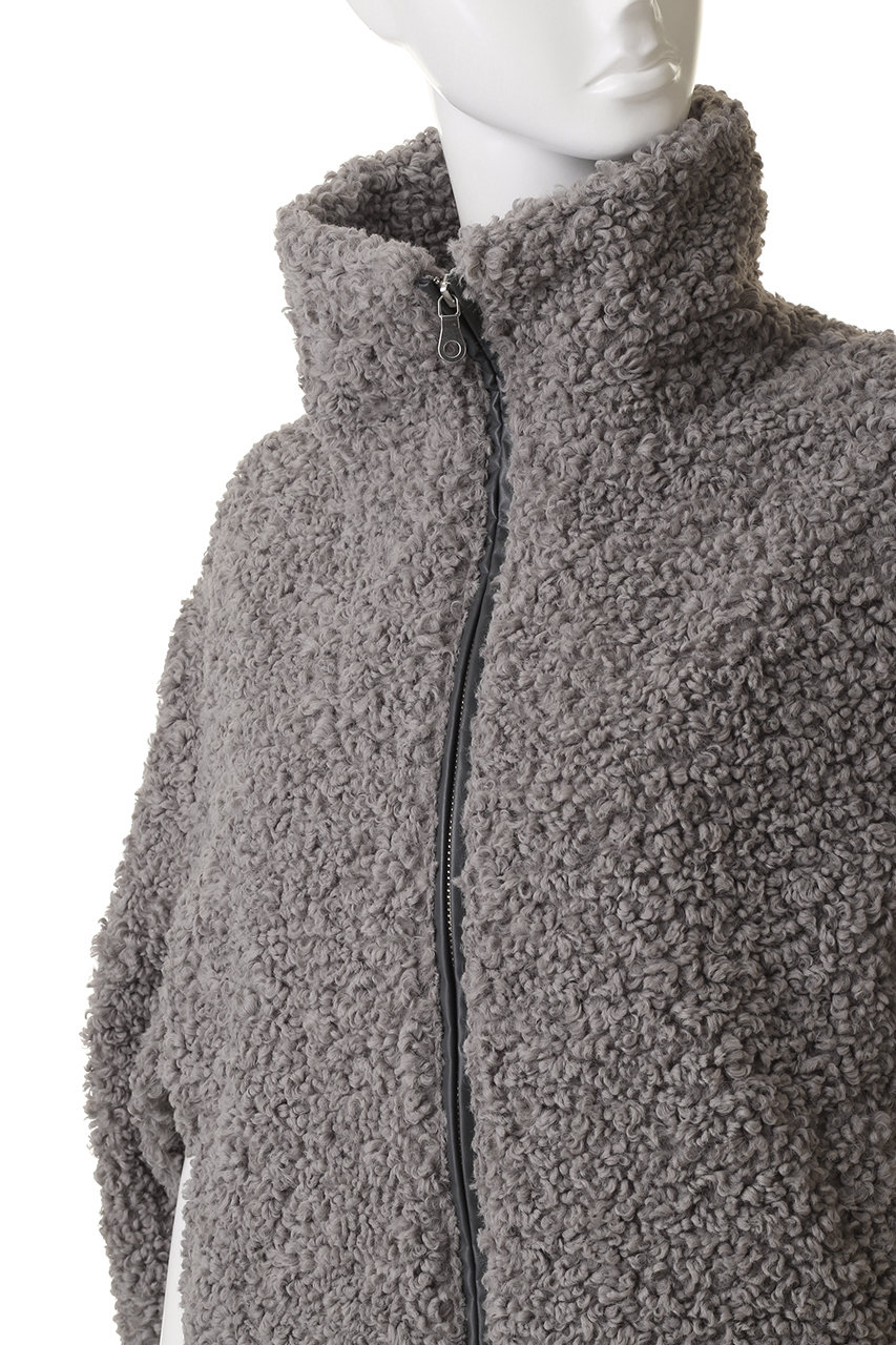 スリードッツ　プードル　ボアジャケット スリードッツ プードル ボアベスト Poodle boa hoody vest