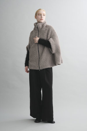 スリードッツ/three dotsの【予約販売】プードルボア ケープベスト