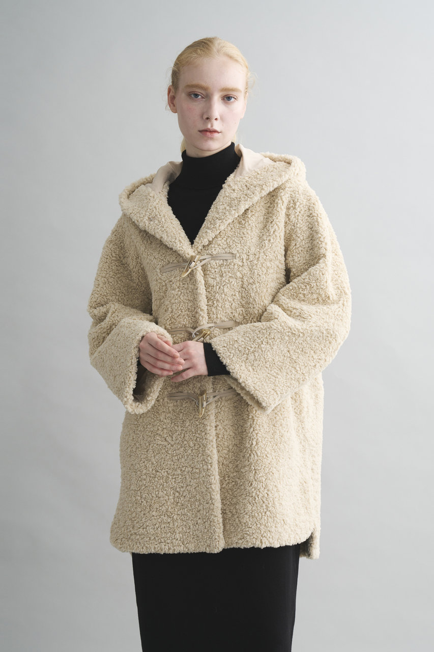 three dots(スリードッツ)｜【予約販売】プードルボア ダッフルコート