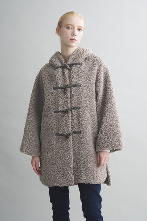 スリードッツ/three dotsのプードルボア ダッフルコート(110900/110903)