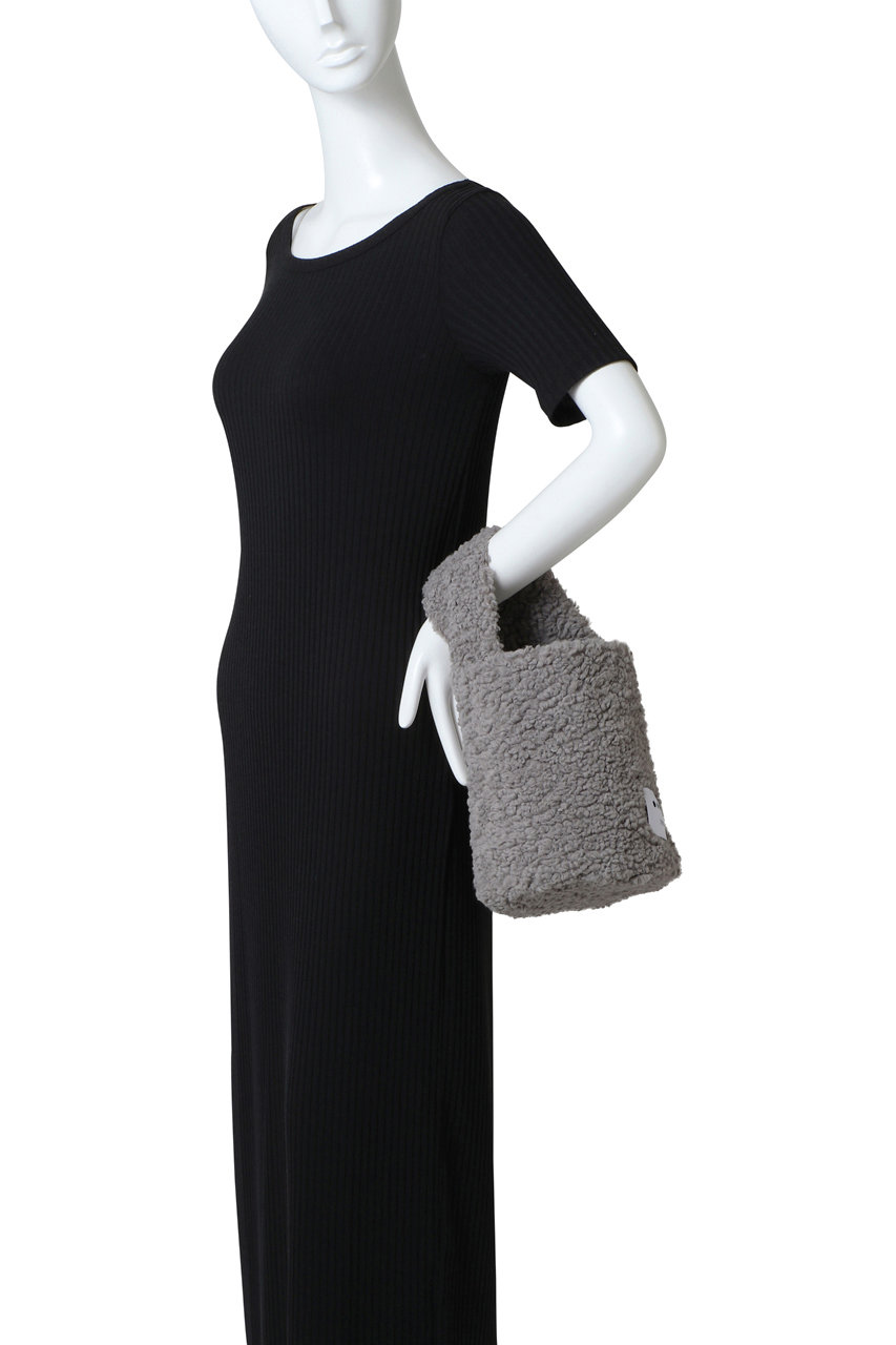 three dots(スリードッツ)｜プードルボア スモールバケットバック/オフ