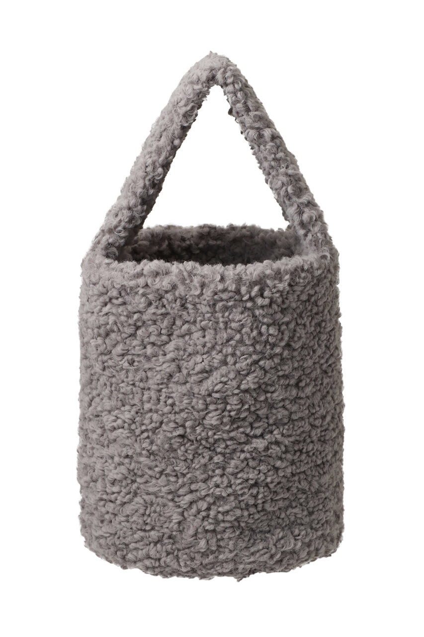 three dots(スリードッツ)｜プードルボア スモールバケットバック/オフ