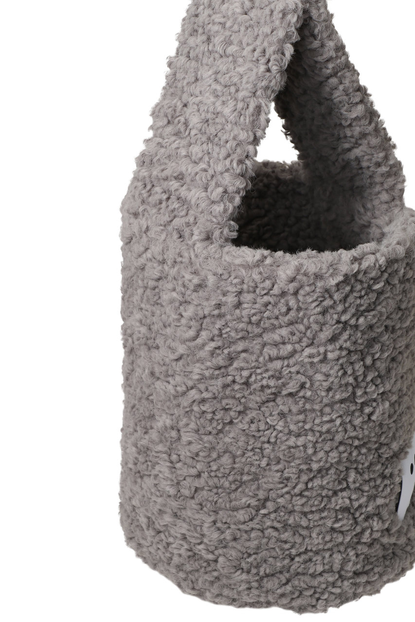 three dots(スリードッツ)｜プードルボア スモールバケットバック/オフ