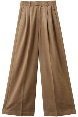 スリードッツ/three dotsのフェイクスエード パンツ(110600/110601)