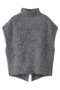 ファーカシミヤ ベスト スリードッツ/three dots グレー