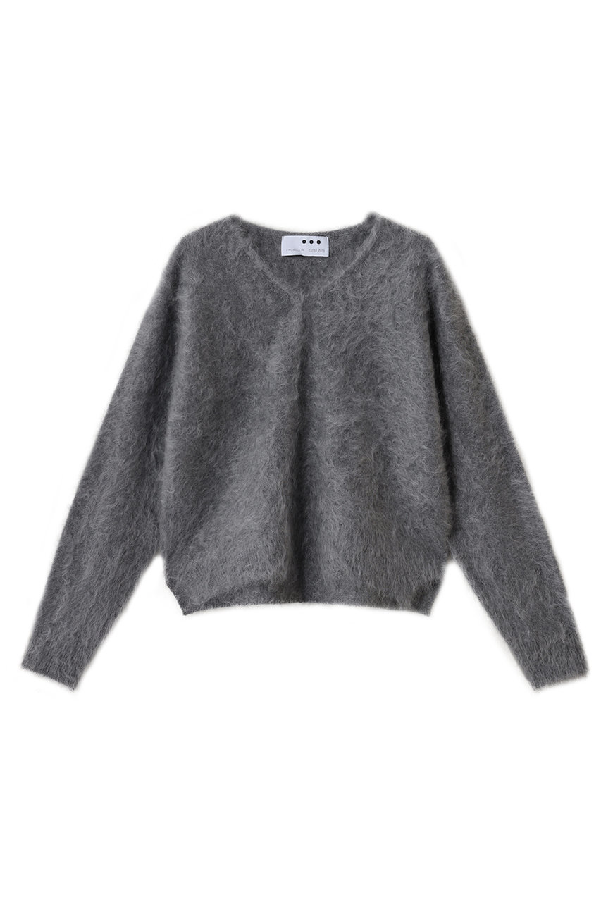 three dots ファーカシミヤ プルオーバー (グレー, S) スリードッツ ELLE SHOP three dots ファーカシミヤ プルオーバー (グレー, S) スリードッツ ELLE SHOP