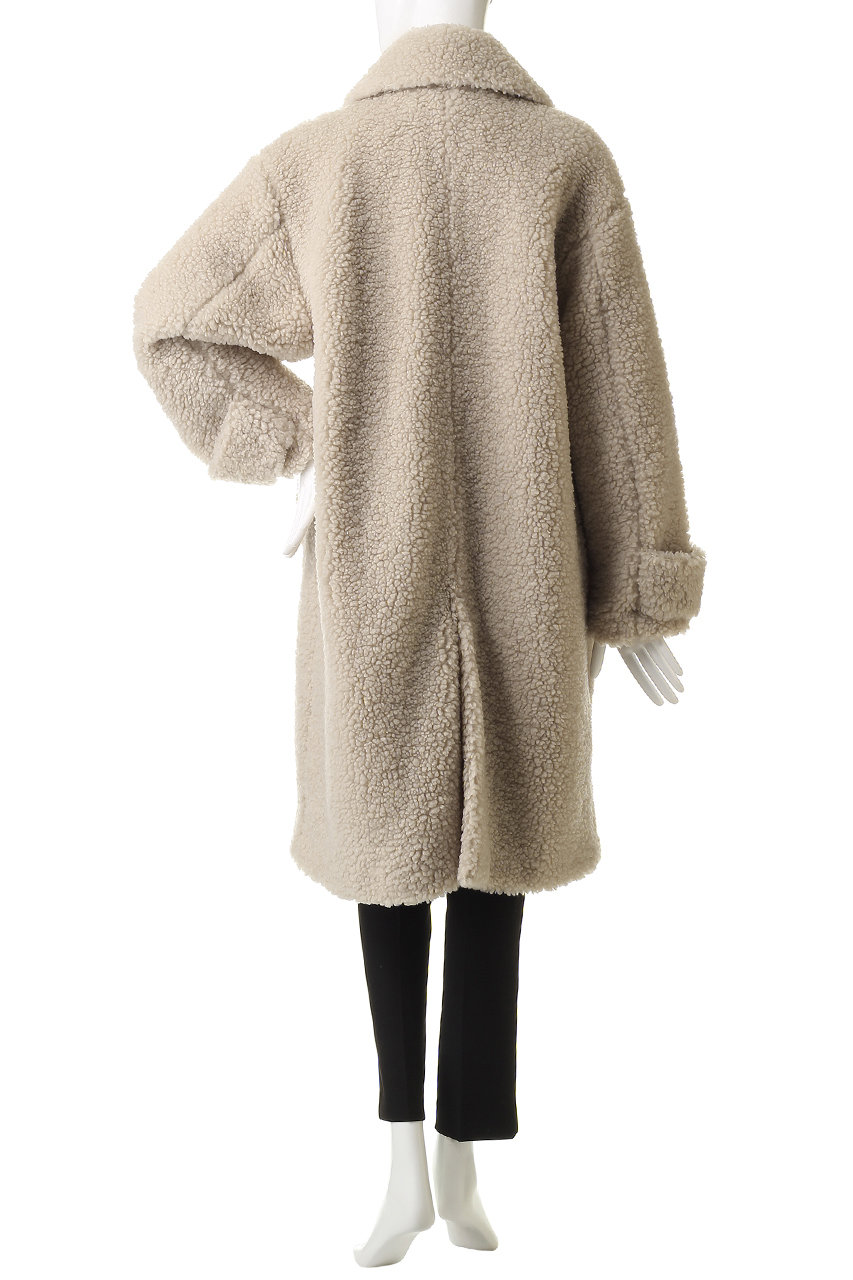 【新品・未使用品 スリードッツエコペルボア ロングコート】 Ecopel boa long coat｜スリードッツ オフィシャルオンラインショップ