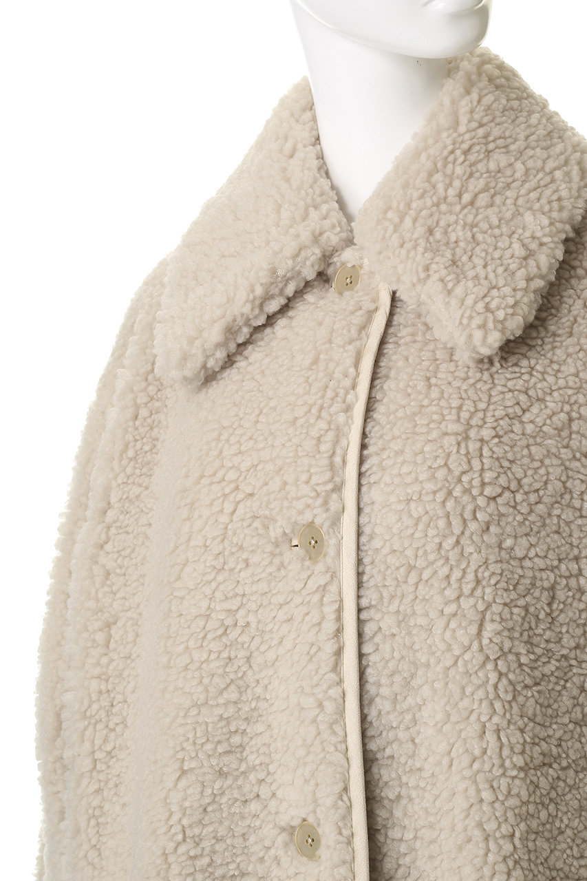 【新品・未使用品 スリードッツエコペルボア ロングコート】 Ecopel boa long coat｜スリードッツ オフィシャルオンラインショップ