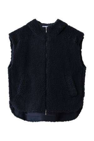 three dots フリースノースリーブベスト three dots｜スリードッツのベスト・ジレ（ジャケット）通販