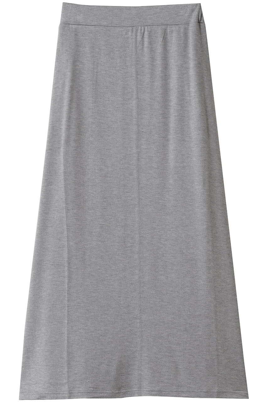 three dots ブラッシュドセーター Aラインロングスカート (グレーメランジ, S) スリードッツ ELLE SHOP three dots ブラッシュドセーター Aラインロングスカート (グレーメランジ, S) スリードッツ ELLE SHOP