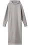 スリークテリー フーデッドドレス スリードッツ/three dots メランジグレー