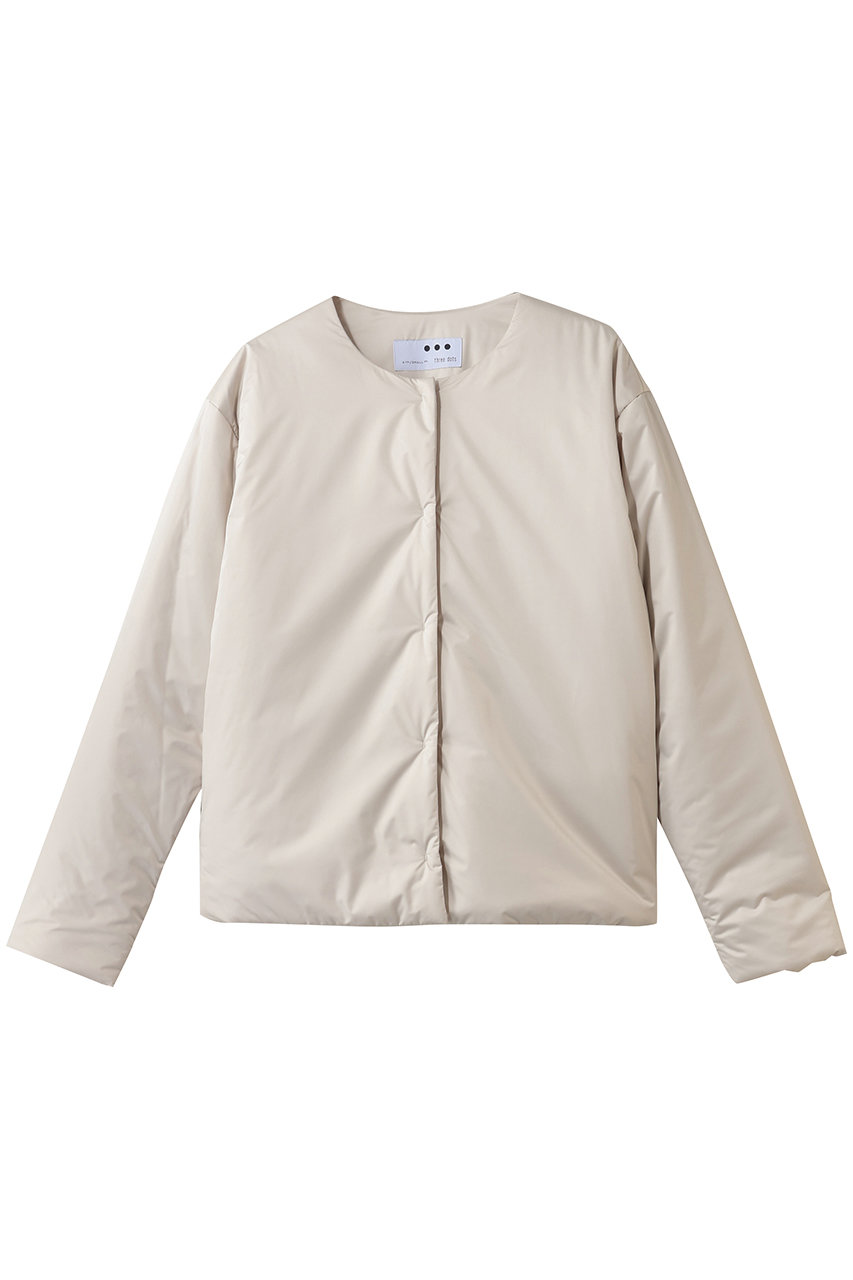 パファー カラーレスジャケット