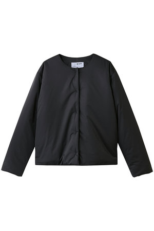 スリードッツ/three dotsのパファー カラーレスジャケット(110800/110801)