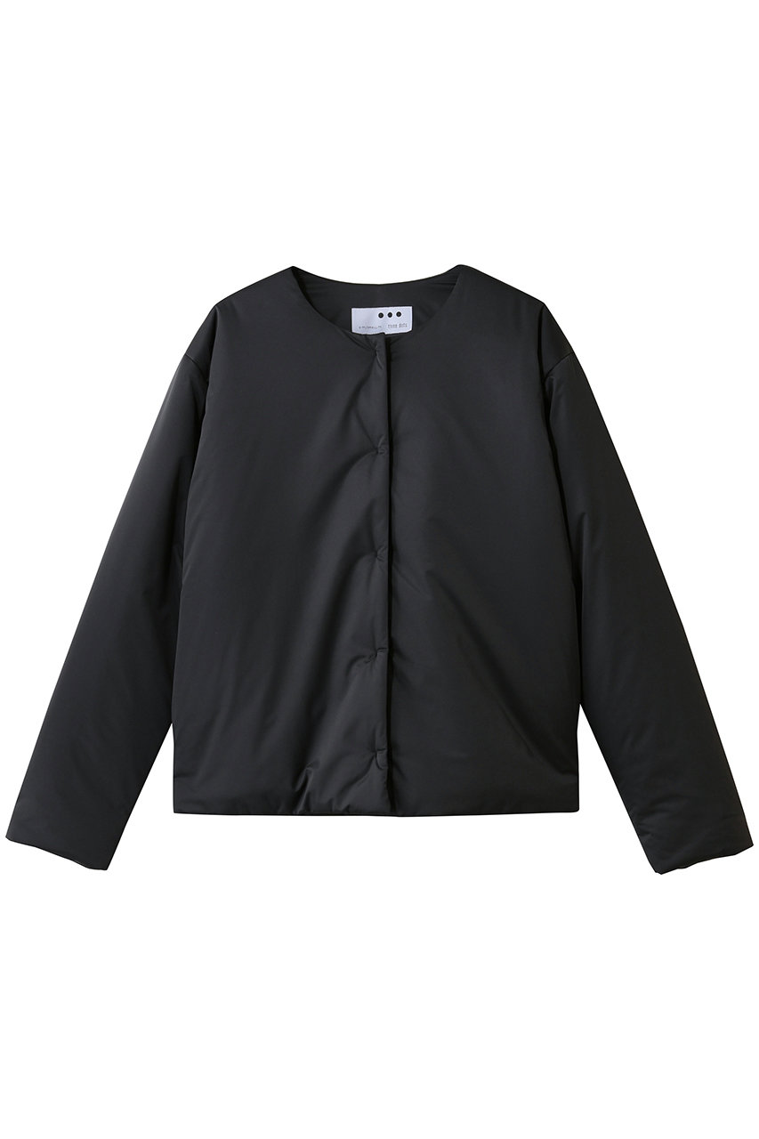 パファー カラーレスジャケット