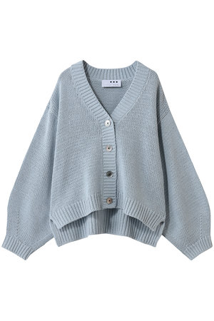 スリードッツ/three dotsのバルキーコットン カーディガン(110300/110303)